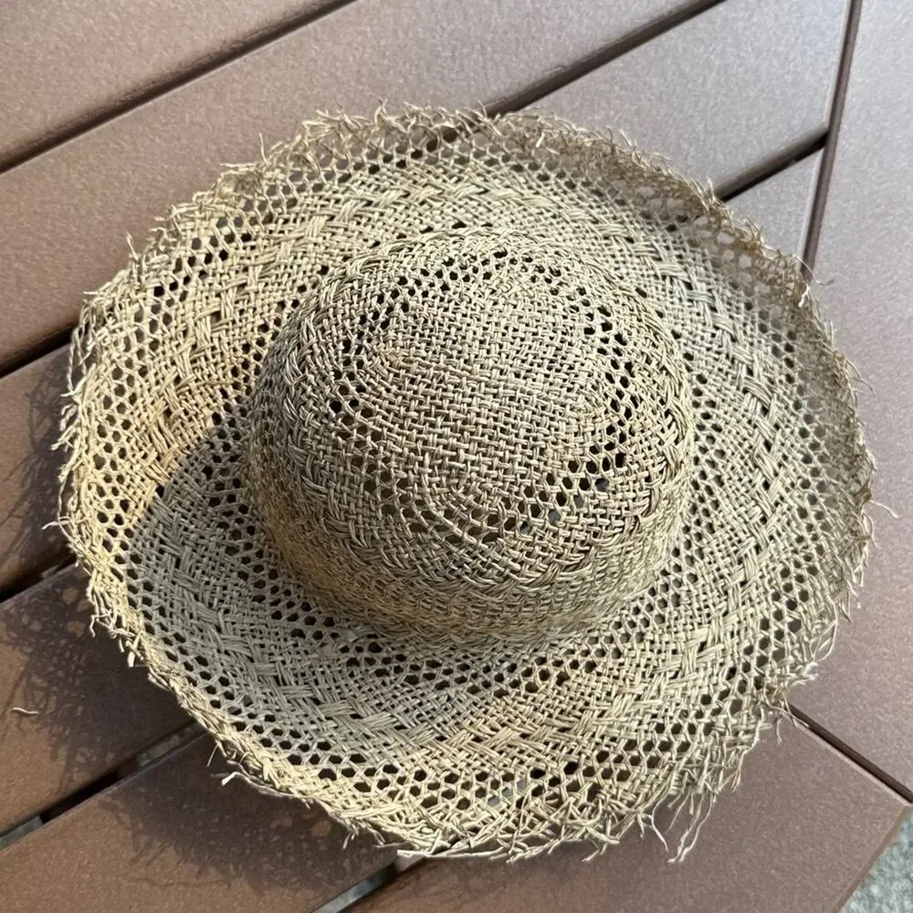 Gap Italian Straw Sun Hat Vintage M/L